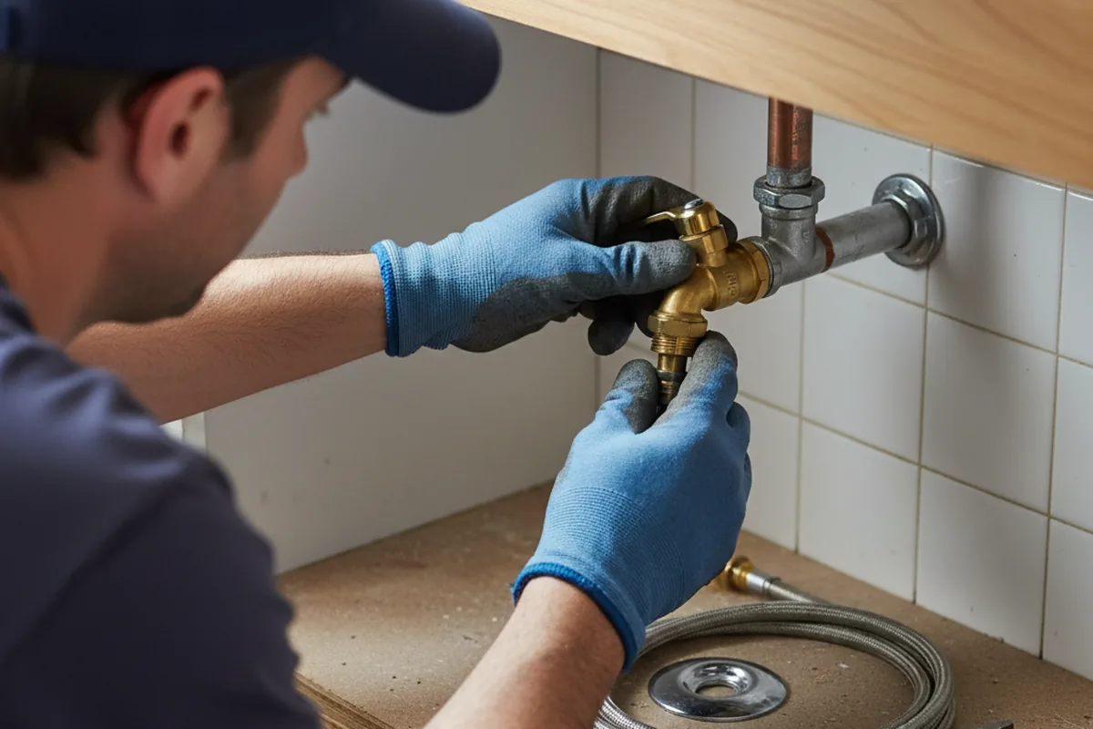 Shutoff valve and fitting work during Faucet and Fixture Repair in Carsonville